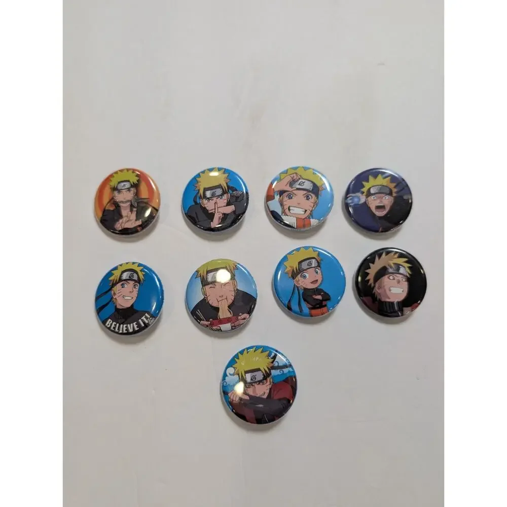Naruto Uzumaki Can Badge‎ Set Of 9 Types
